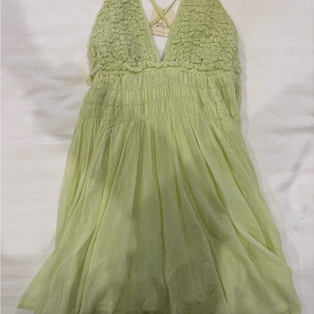 NWT free people bamboo shoot forever mine mini dress